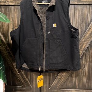 Carhartt Washed Duck Sherpa-Lined Vest